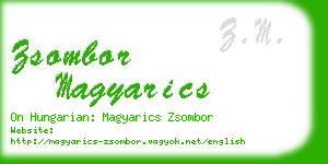 zsombor magyarics business card